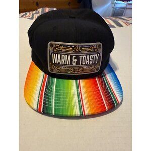 Classic Sarape Hat Custom Black with Multi-color Snapback NWOT